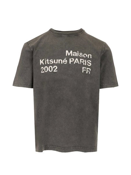 T-shirt con stampa faded