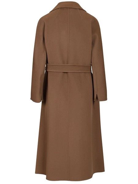Cappotto midi in drap di lana