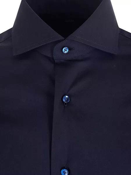 Camicia in popeline stretch