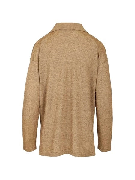 Cardigan in filato di lino