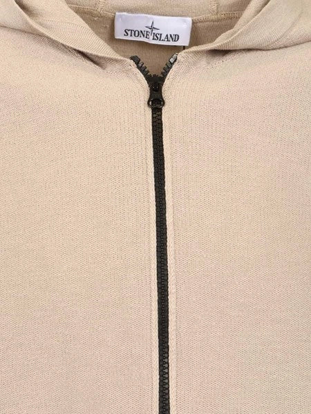 Giacca con cappuccio e zip in cotone biologico Panama