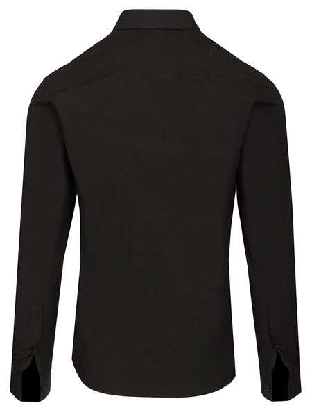 Camicia slim fit in cotone elasticizzato