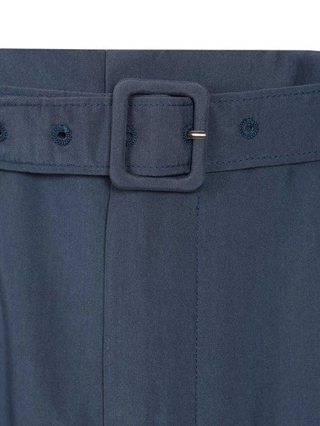 Pantaloni con cintura in seta habutai