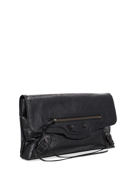"Le city" clutch in pelle arena