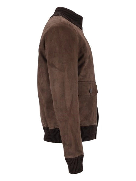 Giacca Valstar in pelle scamosciata VALSTAR BOTTONI CON INTERNO THERMORE 100 LEATHER