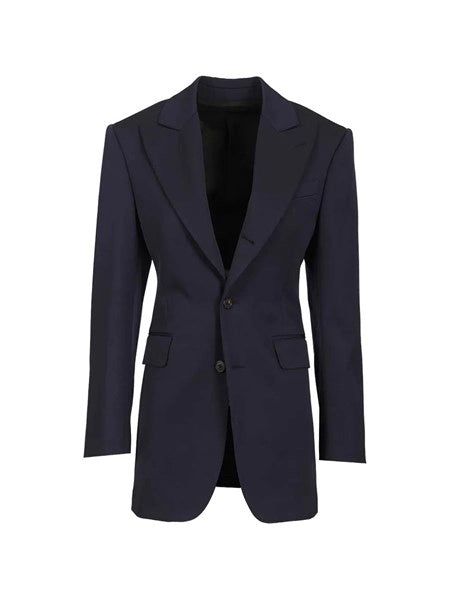 Blazer Colonne in lana diagonale