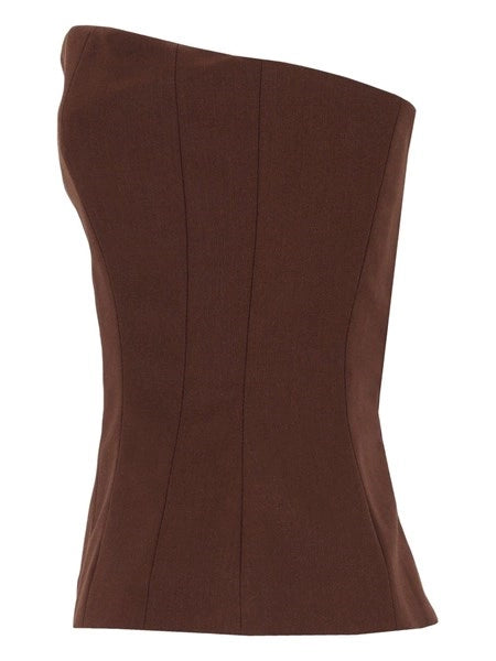 Top bustier in frescolana
