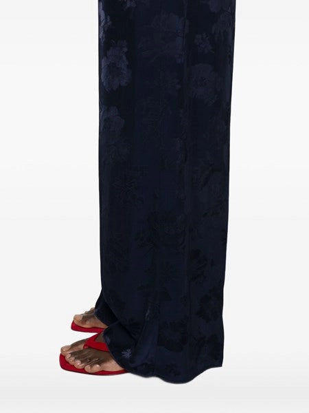 pantalone in jacquard fluido bouquet