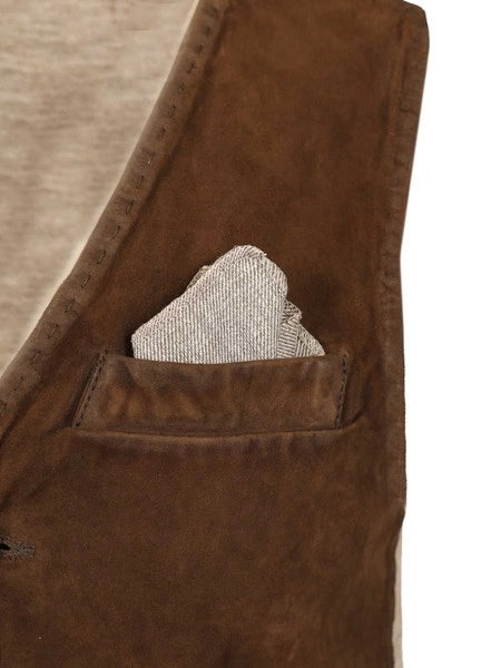 Gilet in suede