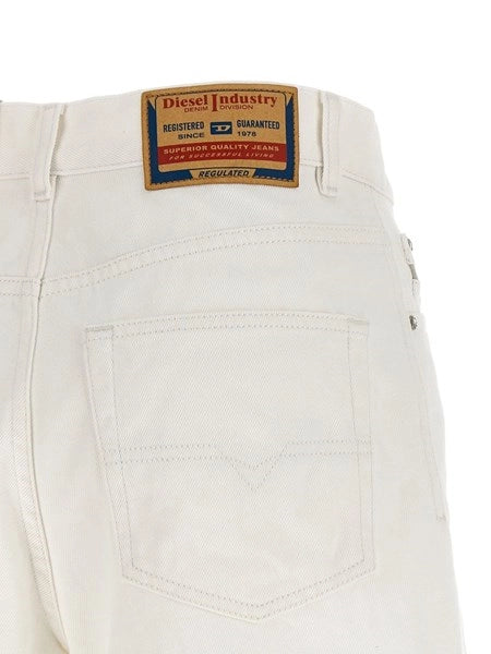 Shorts in denim bianchi