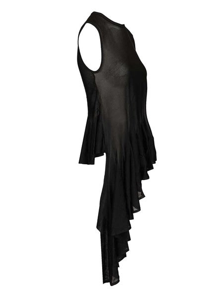 Top asimmetrico con godet