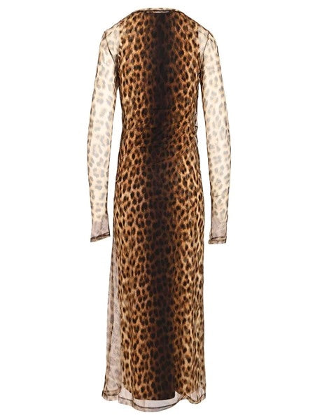 Abito aderente animalier