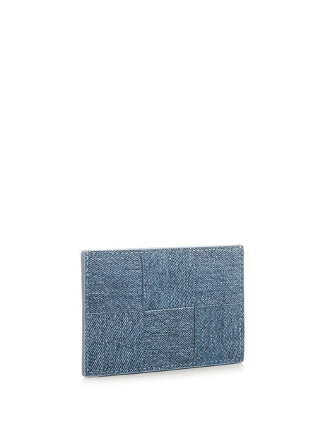 Portacarte "Cassette" in denim