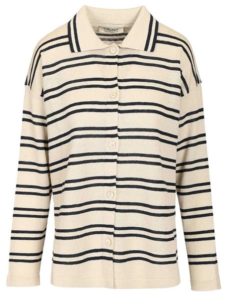 Cardigan in filato di lino