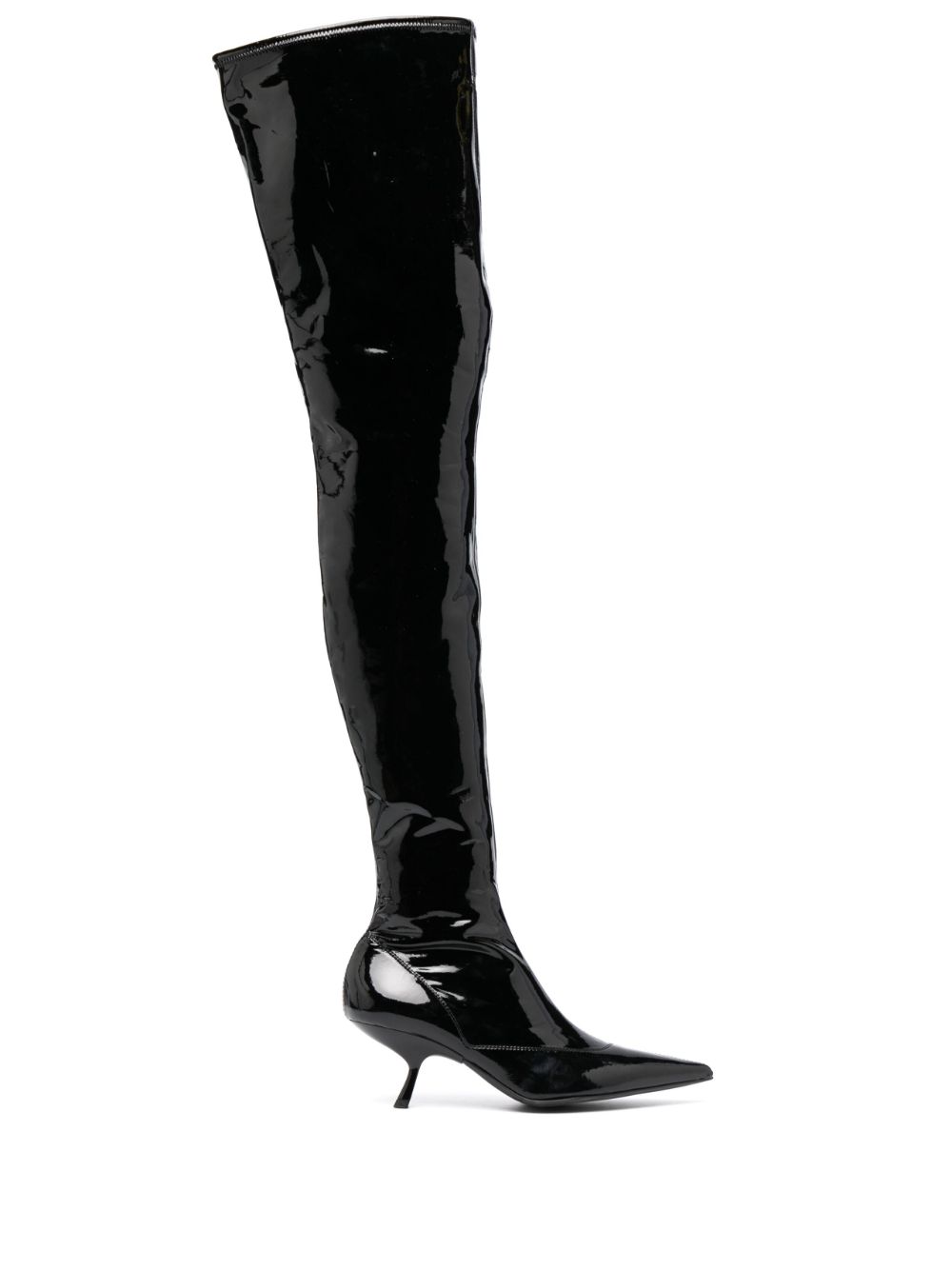 SR MAIKE 60MM PATENT-FINISH BOOTS