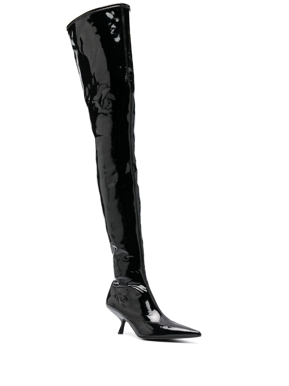 SR MAIKE 60MM PATENT-FINISH BOOTS