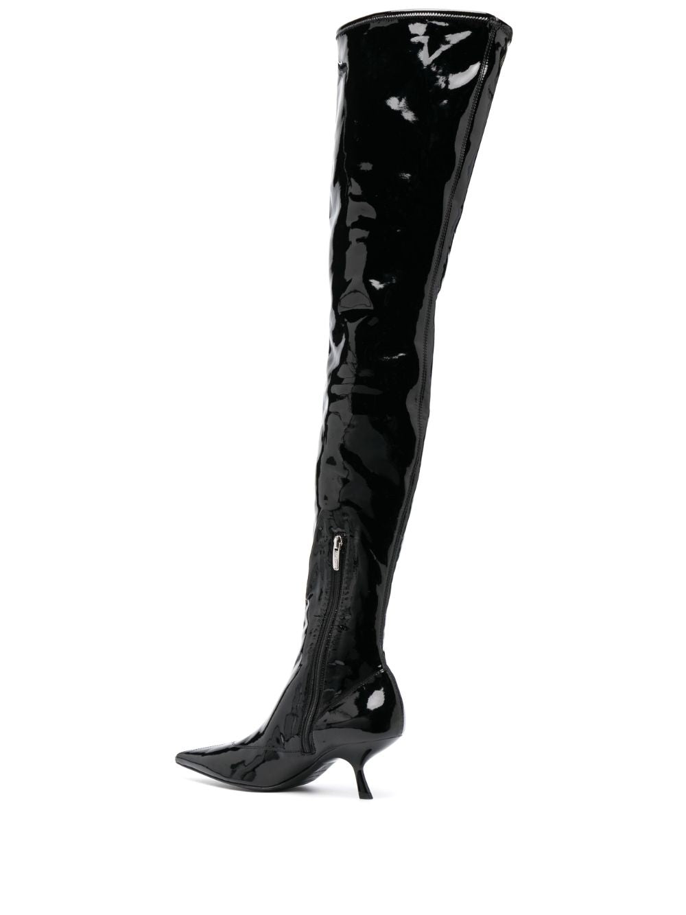 SR MAIKE 60MM PATENT-FINISH BOOTS