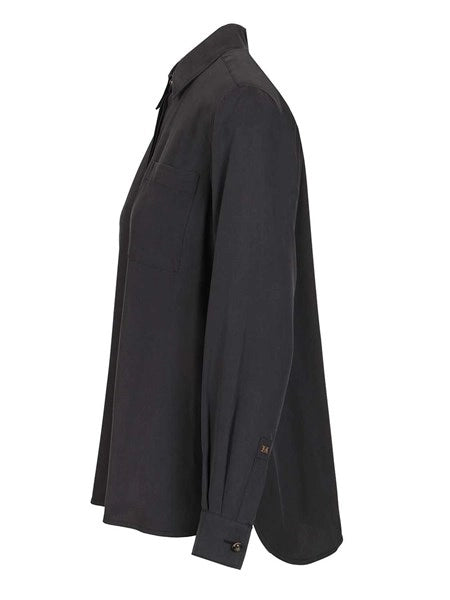 Camicia Siamese in seta lavata