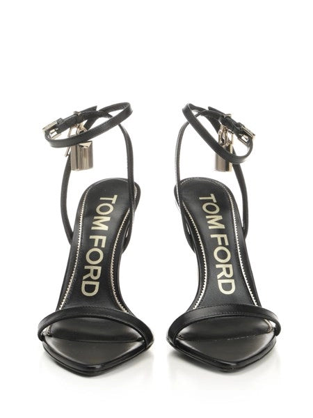 Sandali "Padlock" in pelle