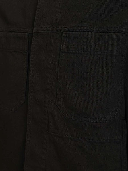 Biker in denim BIKER JACKET LIGHT BULL DENIM-TC, GARMENT DYED BLACK