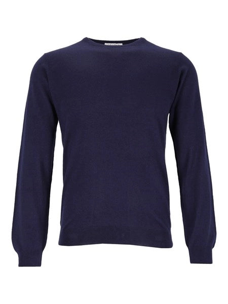 Maglia girocollo in cashmere e seta