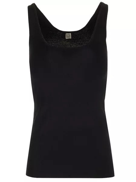 Canotta in maglia nera