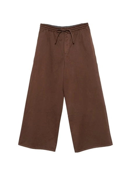 Pantaloni con coulisse in cotone