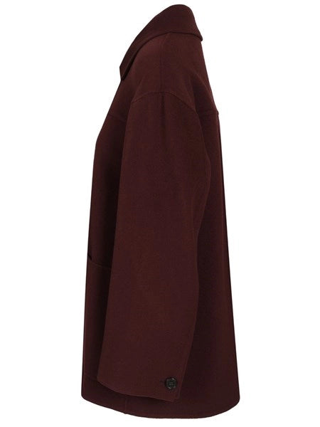 Cappotto corto in drap di lana