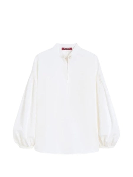 Blusa in cotone - Avorio