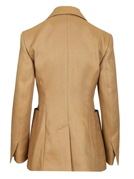 Blazer monopetto in lino