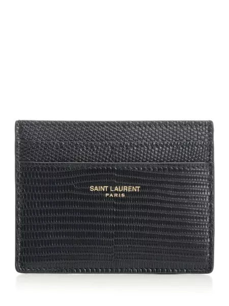 Porta carte con firma SAINT LAURENT PARIS