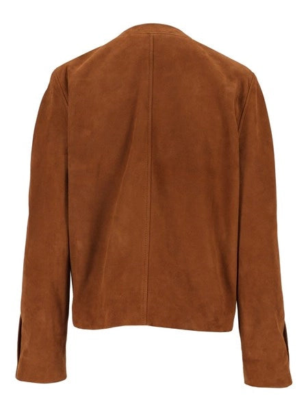 Giacca corta in suede