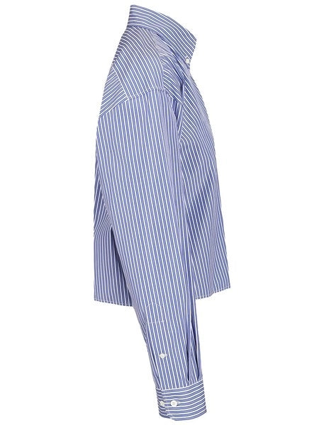 Camicia in popeline con logo