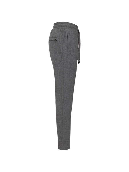 Pantaloni in jersey con patch araldico