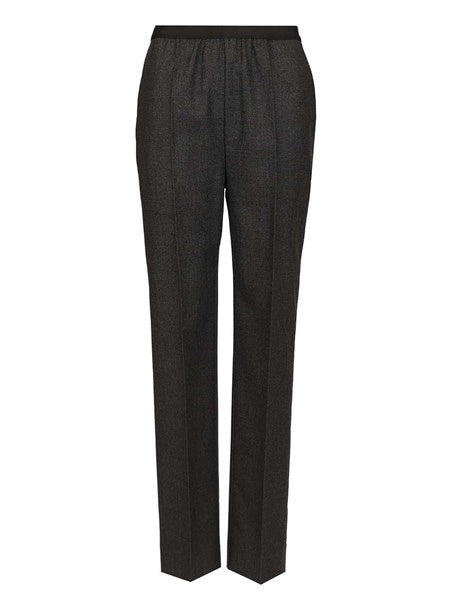 Pantaloni dritti in lana