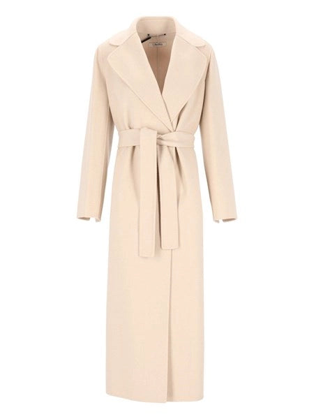 Cappotto a vestaglia in drap di lana Poldo
