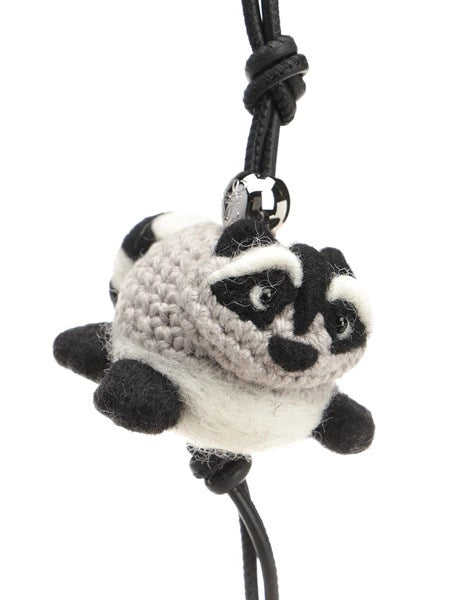 Charm Racoon in lana