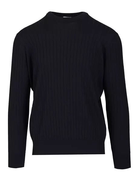 Maglione in lana a coste