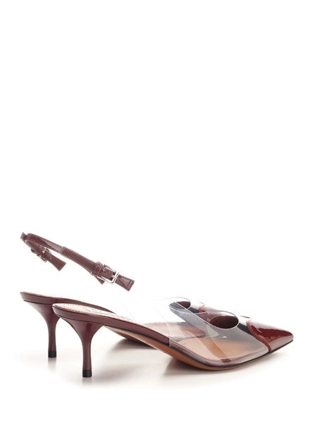 Slingback Le Cœur in pelle verniciata