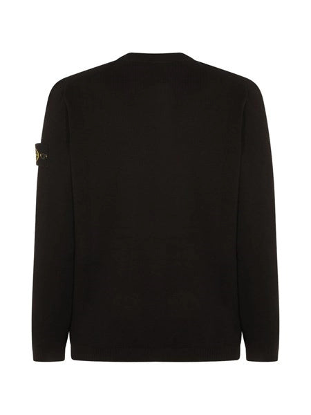 Maglione in cotone micro punto