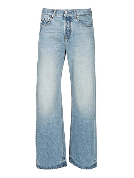 Jeans dritti in denim de-Nîmes