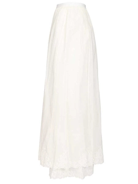 gonna lunga in voile ricamato