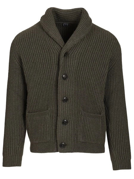Cardigan scialle in cashmere