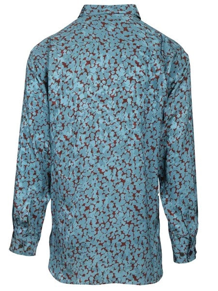 Camicia in raso stampato