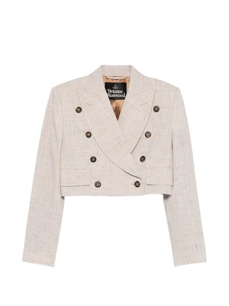Blazer doppiopetto cropped