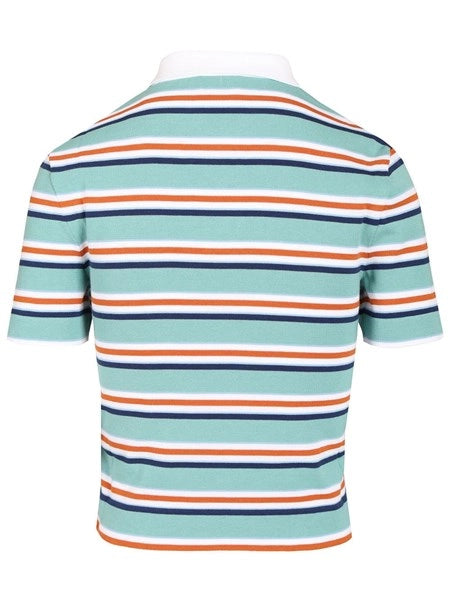Polo in maglia a righe