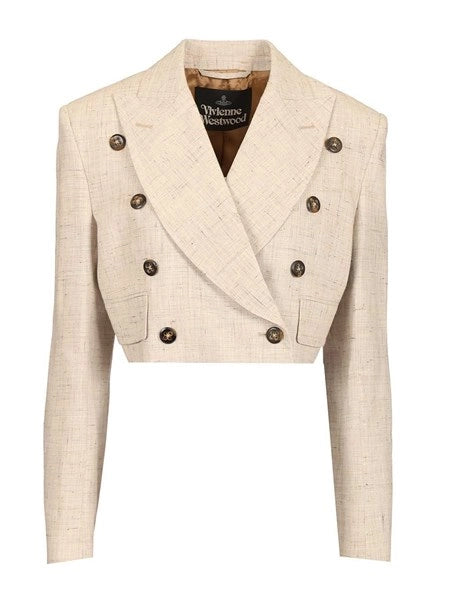 Blazer doppiopetto cropped