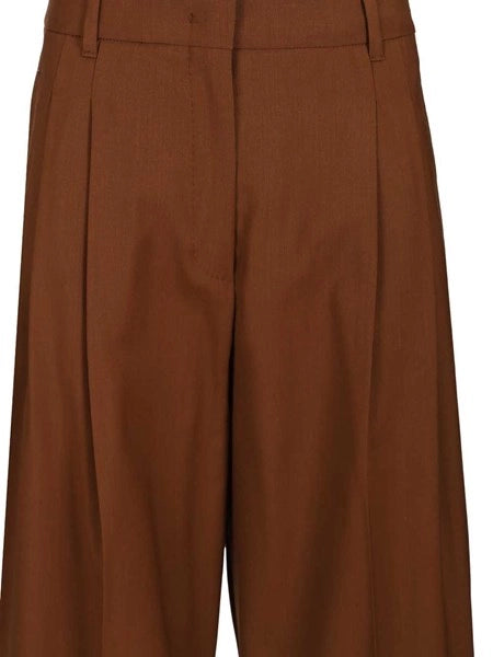 Pantalone fluido in lana