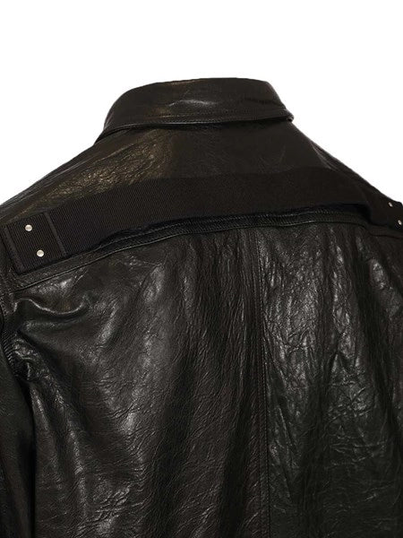 Giacca a camicia in pelle