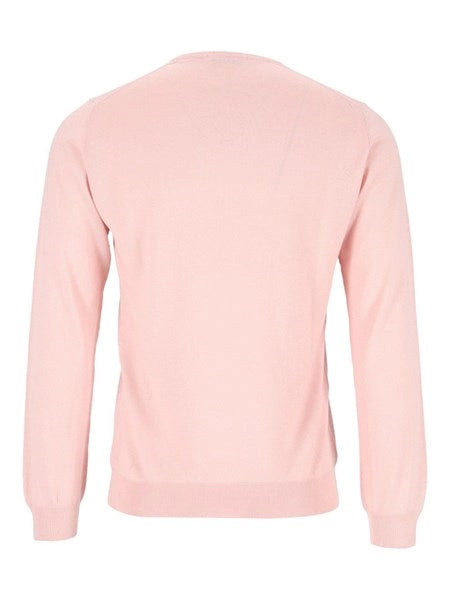 Maglia girocollo in cashmere e seta
